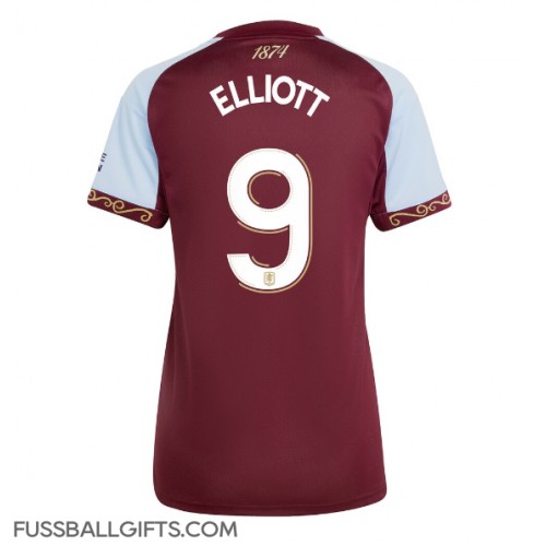 Aston Villa Harvey Elliott #9 Fußballbekleidung Heimtrikot Damen 2025-26 Kurzarm